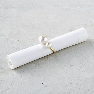 Pearl Napkin Rings, Set of Four | Frontgate