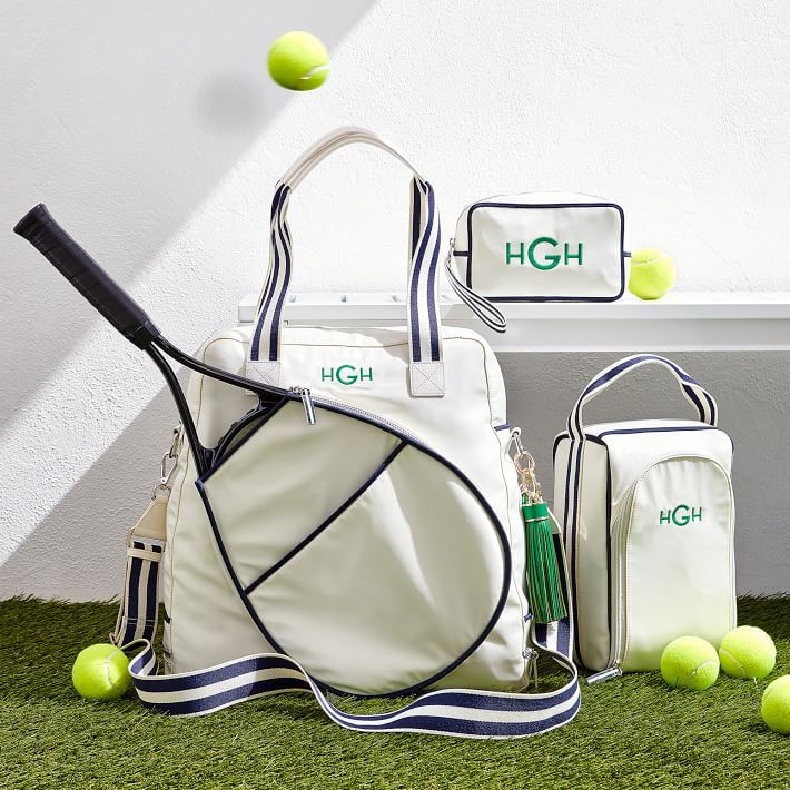 Sporty Stripe Tennis Tote | Mark and Graham