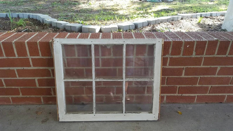 Vintage Antique Farm Window Sash Frame 6 Pane 24x19 NO GLASS | Etsy | Etsy (US)