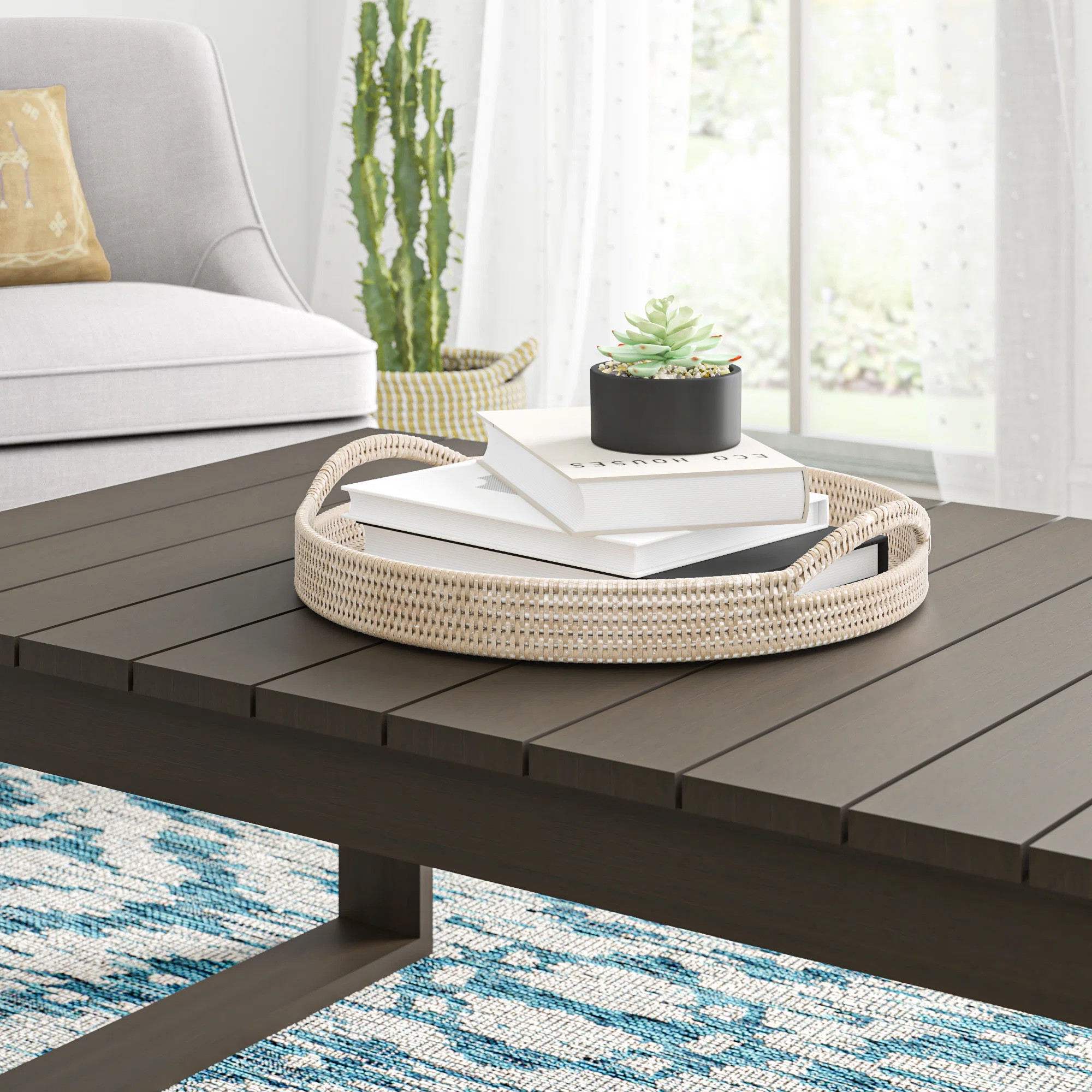 Everard Wicker Tray | Wayfair North America