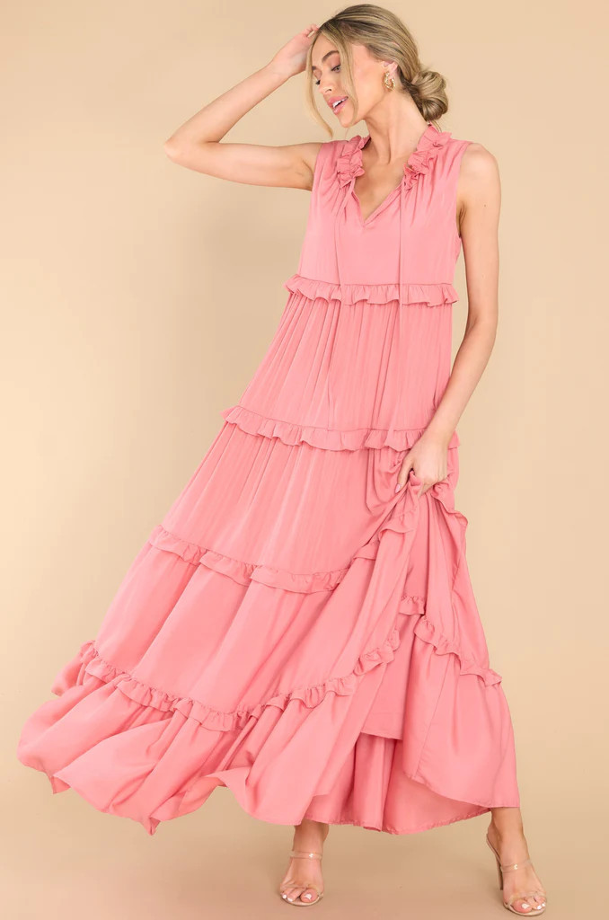 When I Look At You Peony Maxi Dress | Red Dress 