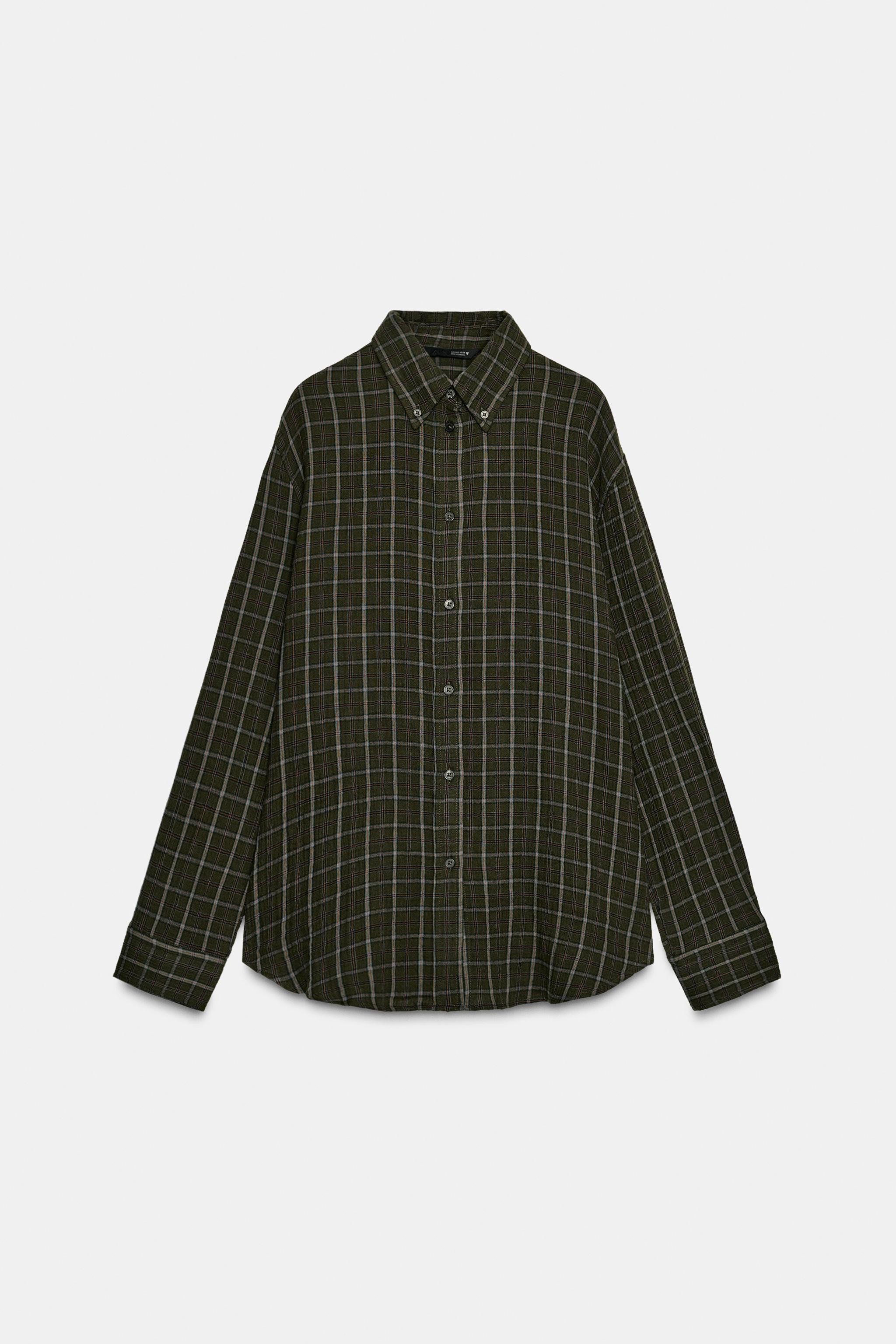 OVERSIZED PLAID SHIRT | Zara US