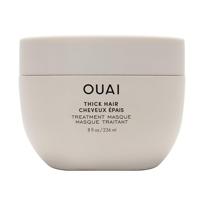 OUAI Thick Hair Mask - Deep Conditioning Hair Mask with Almond Oil, Olive Oil, & Hydrolyzed Kerat... | Amazon (US)