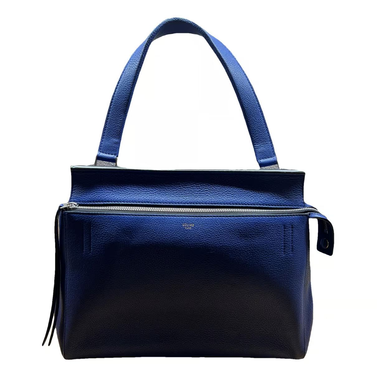 Edge leather handbag Celine Blue in Leather - 37075296 | Vestiaire Collective (Global)