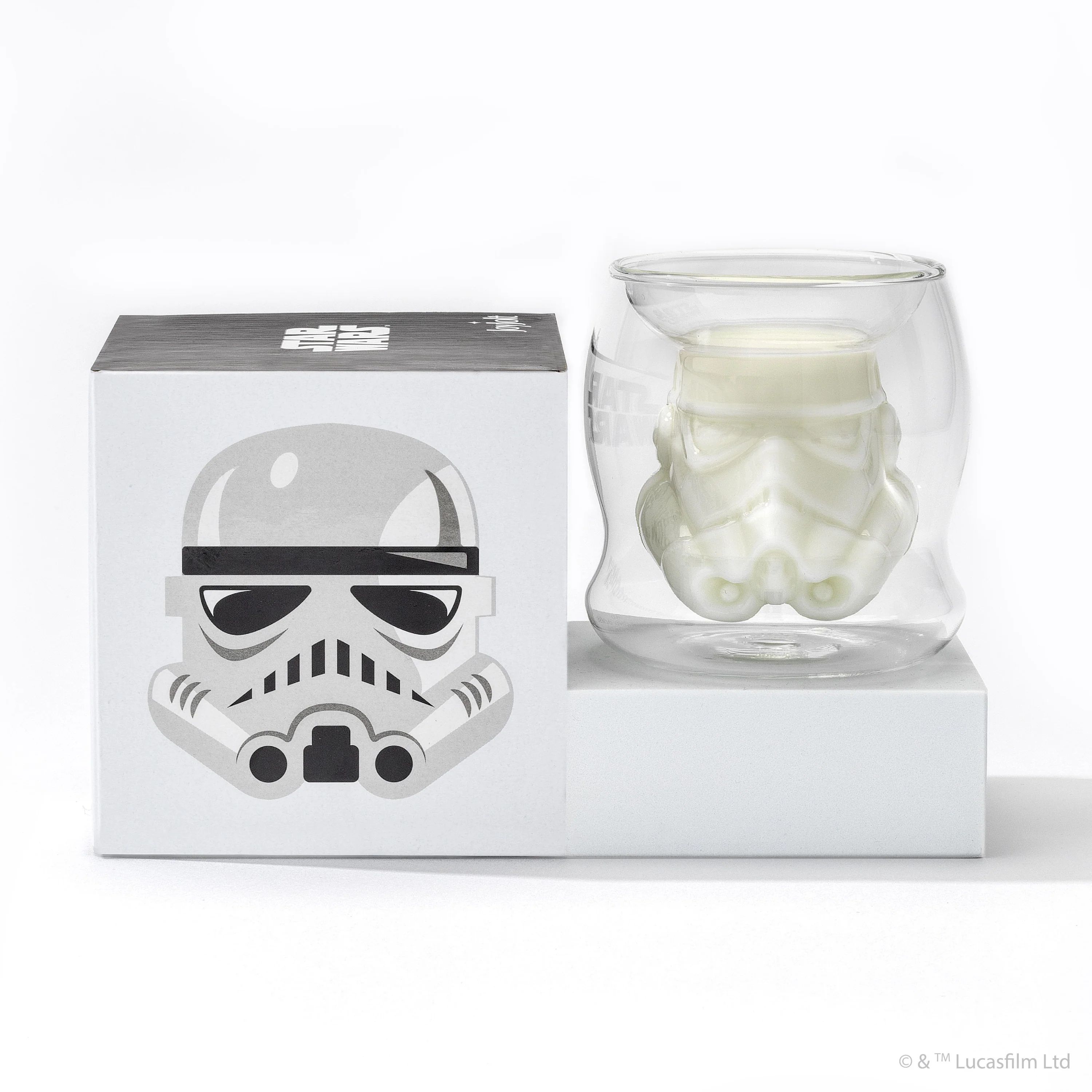 Star Wars™ Stormtrooper™ 3D Helmet Double Wall  Espresso Glass | JoyJolt