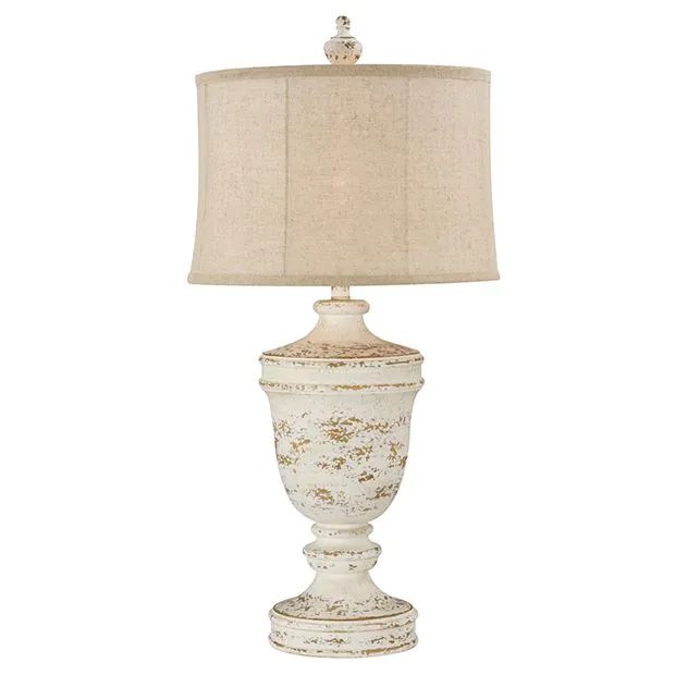 Simply Chic Distressed Table Lamp Set of 2 | Antique Farm House