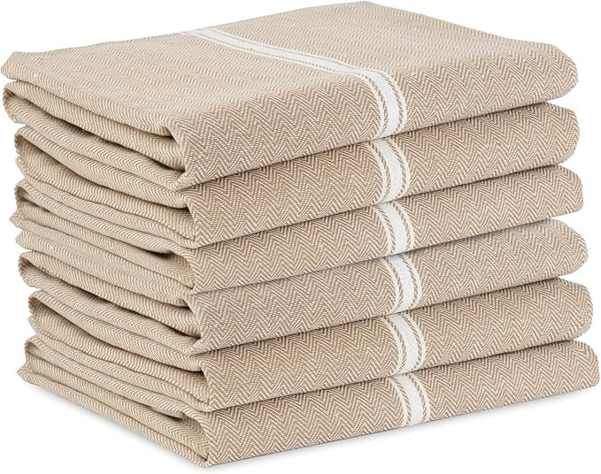LANE LINEN Kitchen Towels Set - 100% Pure Cotton Dish Towels for Kitchen, Super Absorbent Kitchen... | Amazon (US)