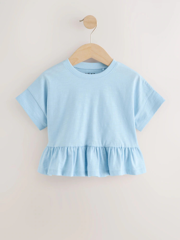 Blue Short Sleeve Peplum T-Shirt (3mths-7yrs) | Next US