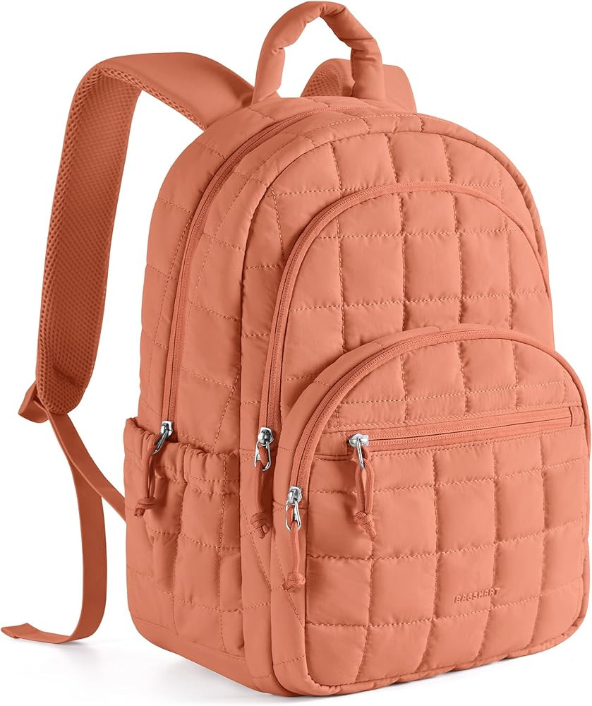 BAGSMART College Laptop Backpack, Travel Backpack for Women, Quilted Casual Daypack, Water-Resist... | Amazon (US)