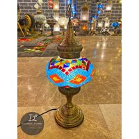 Turkishmoroccan Mosaic Stained Glass Table Lamp | Birthday Gift Going Away | Etsy (US)