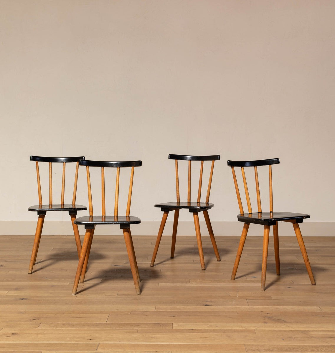 Vintage Dining Chairs S/4 c.1950 | Amber Interiors