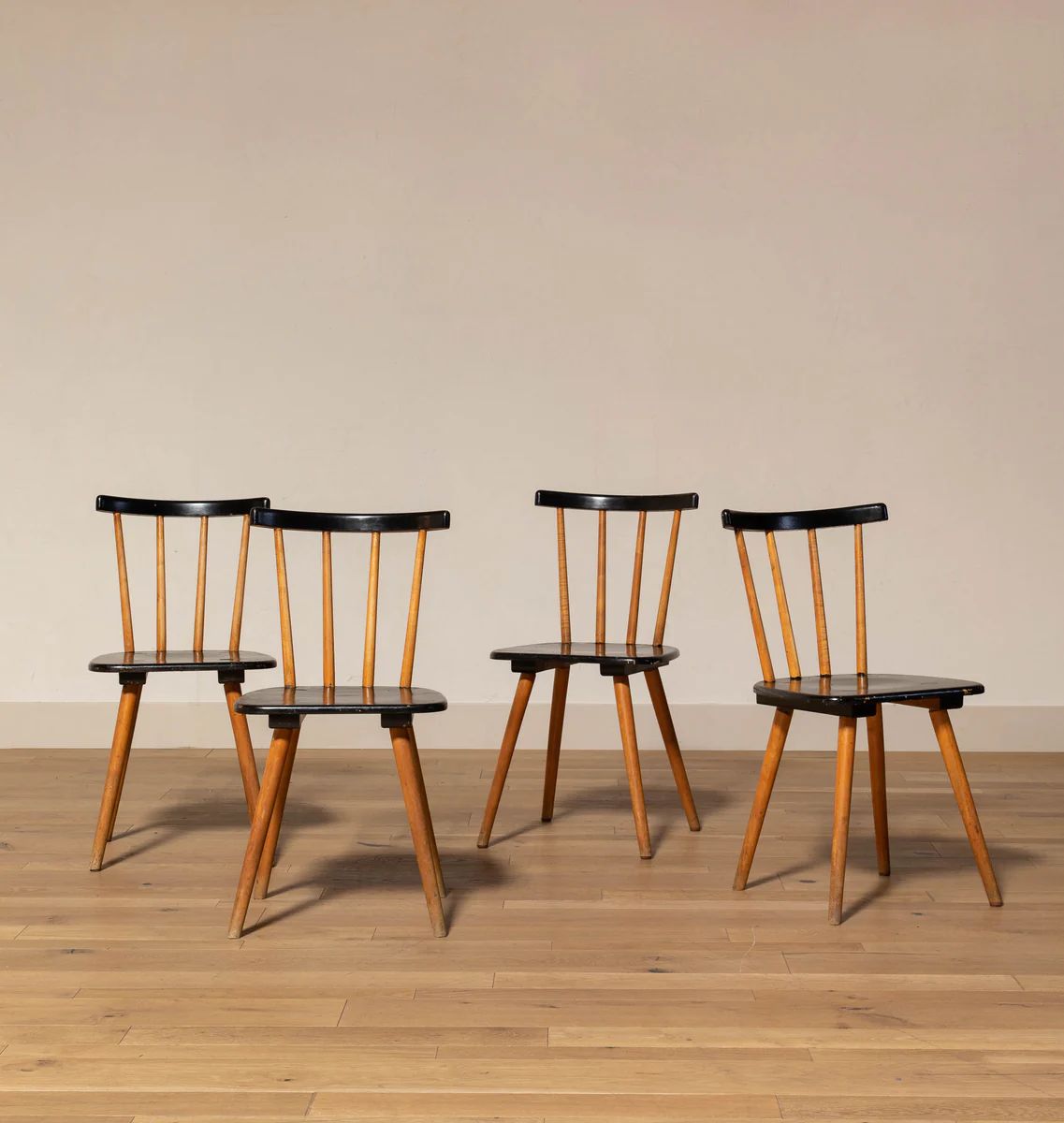 Vintage Dining Chairs S/4 c.1950 | Amber Interiors