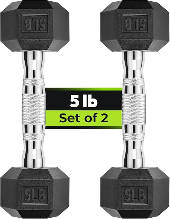 Hex Dumbbell Set, 2.5-65 lb Rubber Encased Exercise & Fitness Dumbbells, Weights Dumbbells Set of... | Amazon (US)