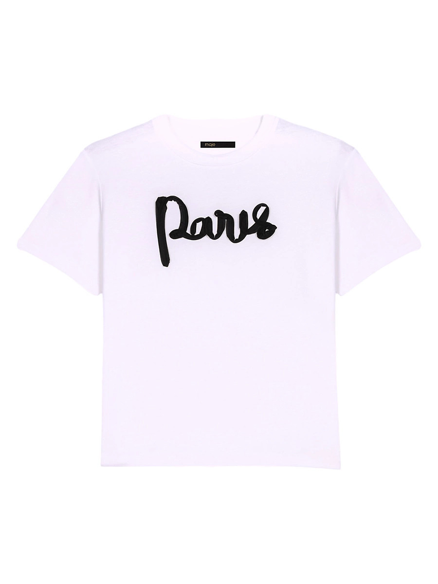 Women's Cotton T-Shirt - White - Size Medium | Saks Fifth Avenue