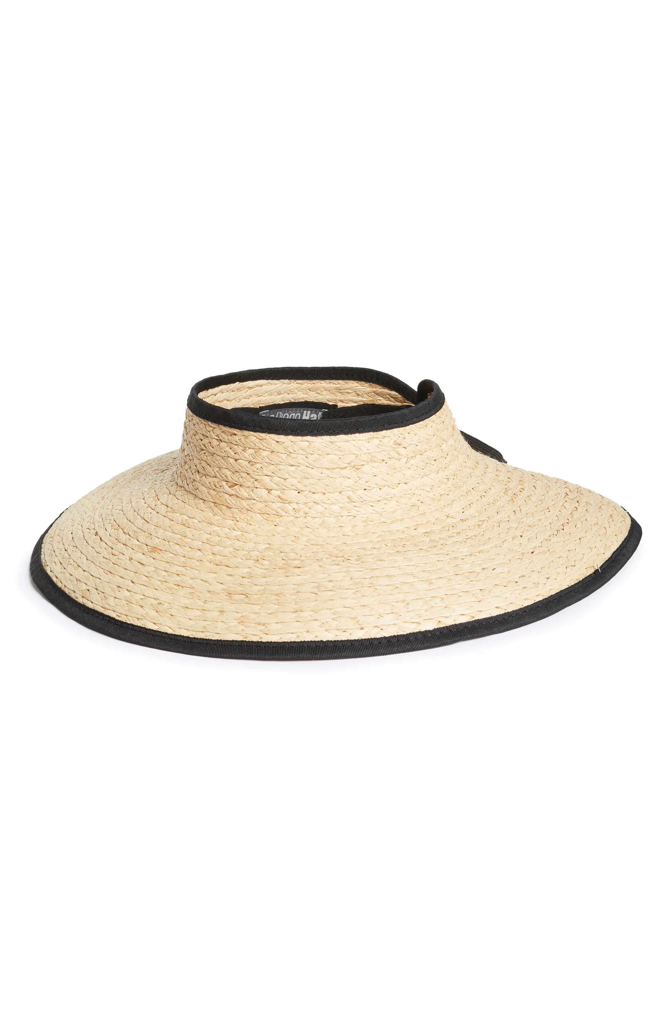 San Diego Hat Packable Woven Visor | Nordstrom