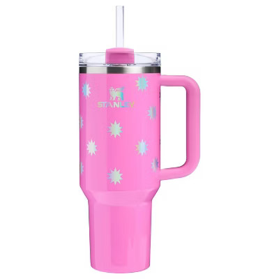 Stanley 40 oz Stainless Steel H2.0 Flowstate Quencher Tumbler Popsicle Pink Starburst | Target