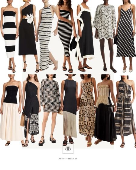 A roundup of black, white and tan dresses for summer 🖤

#LTKSeasonal #LTKStyleTip