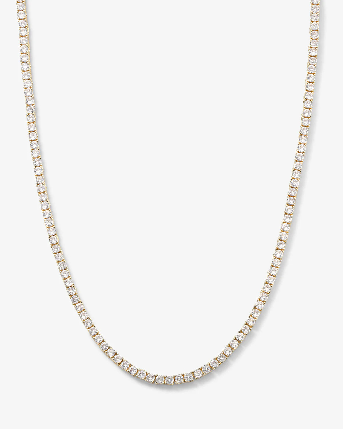 Heiress Tennis Necklace - Gold|White Diamondettes | Melinda Maria Jewelry