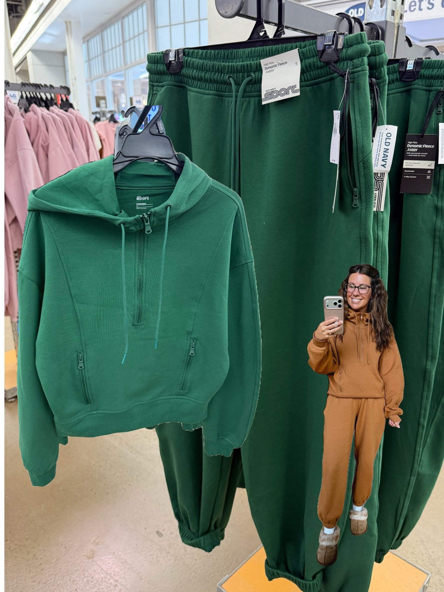 Same set, different color! 
So hard to choose between 🍂 or 🌲

I wear xs short/petite in the joggers and small in the hoodie!

#LTKSeasonal #LTKootd #LTKgrwm