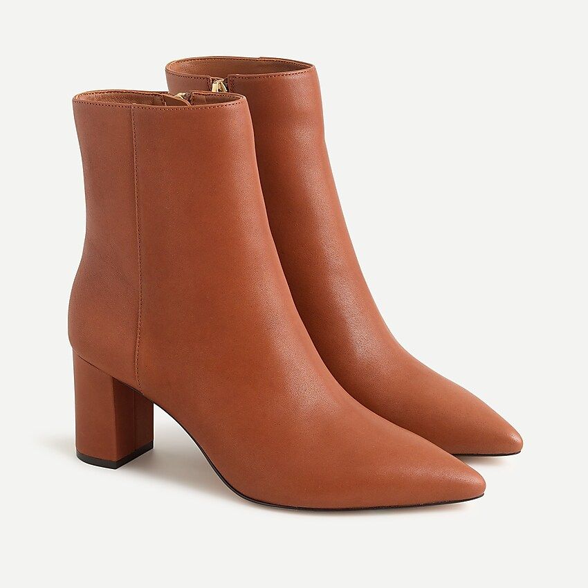 Pointed-toe Sadie boots in leather | J.Crew US