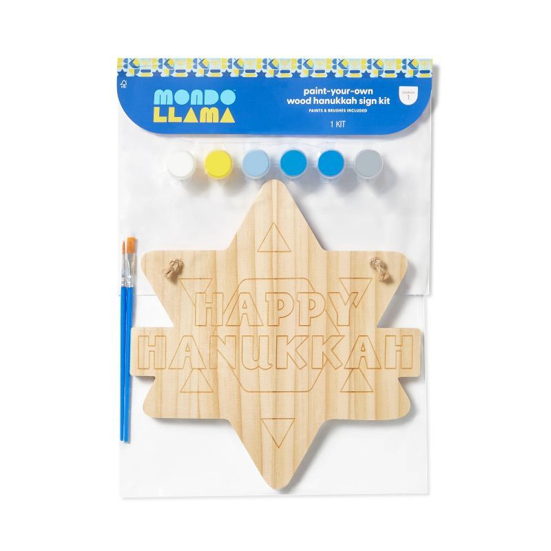Hanukkah Etched Hanging Wood Sign - Mondo Llama™ | Target