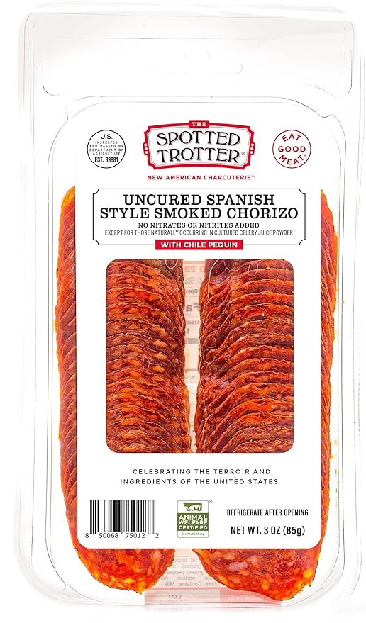 Spanish Style Smoked Chorizo Uncured Sliced | Amazon (US)