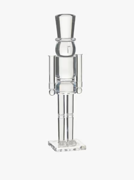 14.75" Clear Acrylic Nutcracker – Large Modern Translucent Christmas Figurine, Elegant Holiday ... | Amazon (US)