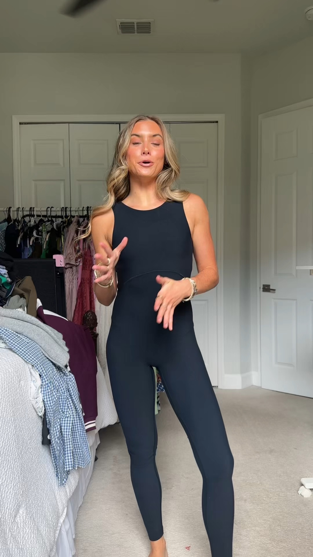 I got new @spanx clothing finds! I’m 5’4 size 25 waist. If you’ve ever tried the Spanx air essentials fabric then you understand the hype. It’s incredibly soft and comfortable. Designed with refined comfort to feel silky against your skin, this throw-on-and-go style will take you anywhere and everywhere

- jumpsuit size XS regular 

#LTKootd #LTKfitnessgoals #LTKActive