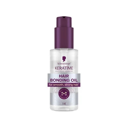 Schwarzkopf KERATIME Hair Bonding Oil for Strong Smooth Hair 1.7 fl oz | Walmart (US)