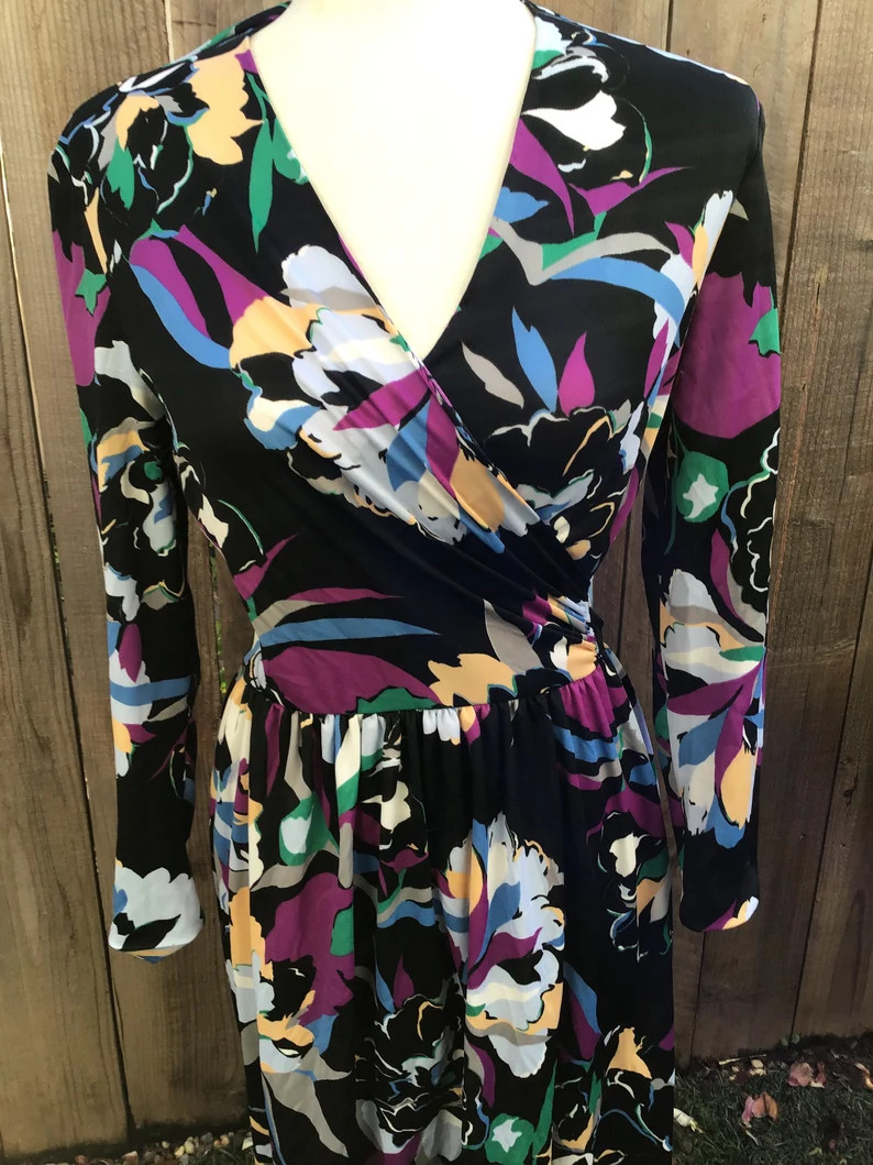 Vintage 1970s Lilli Diamond Dress - Etsy | Etsy (US)