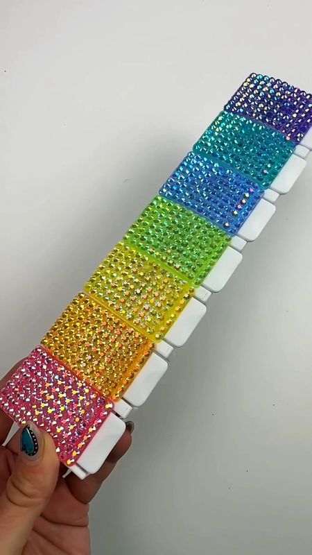 Rhinestone covered pill case