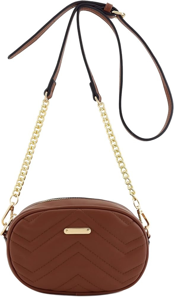 Quilted Small Versatile Purse Fanny Pack Waist Bag Crossbody | Amazon (US)