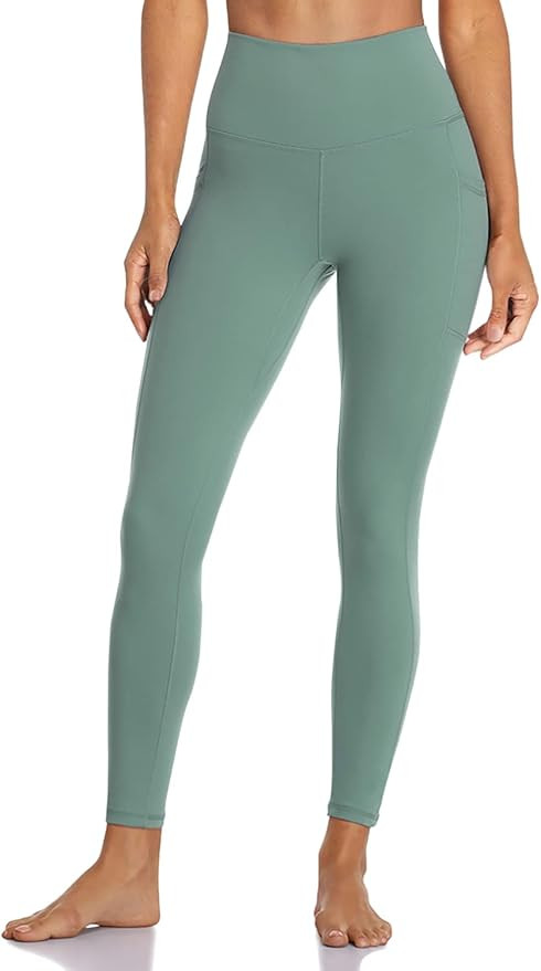 Colorfulkoala Women's High Waisted Yoga Pants 7/8 Length Leggings with Pockets | Amazon (US)
