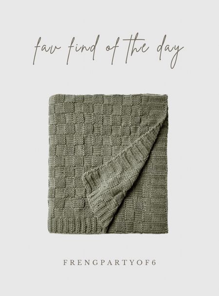 Fav find of the day, this green checkered throw 😍 also available in cream and camel tan  

#LTKFindsUnder50 #LTKHome