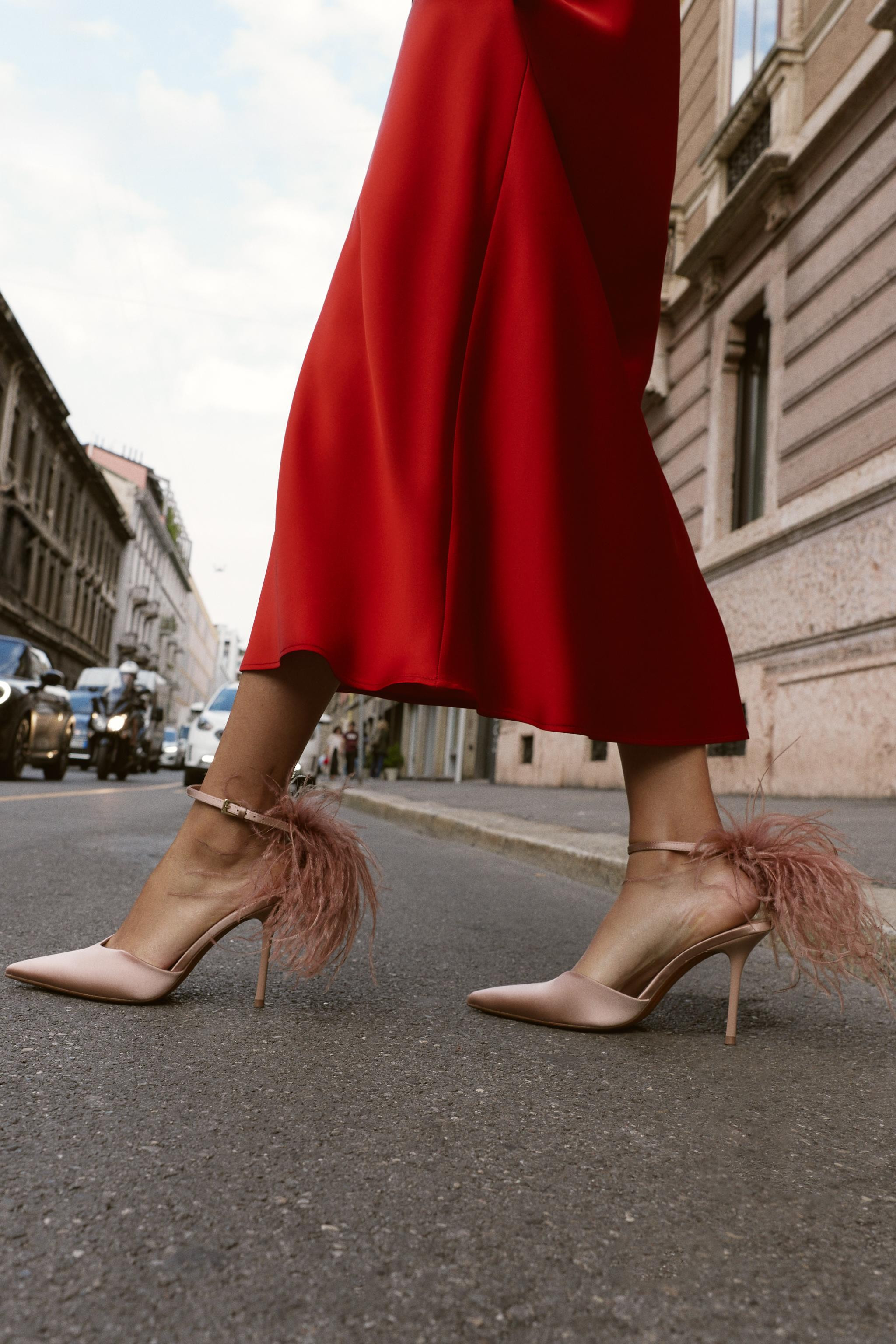 FEATHER HEELED SHOES | Zara US