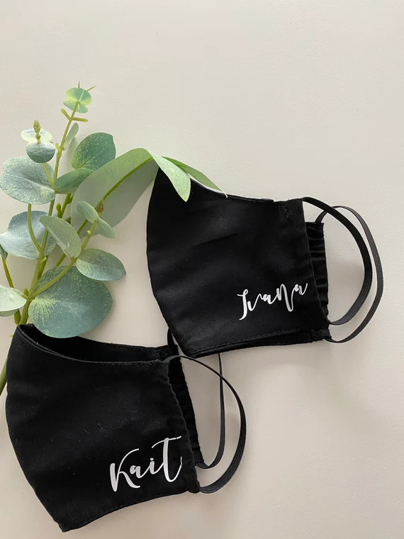 Personalised Adjustable Face Mask with Pocket for Filter , Washable and Reusable | Etsy (US)