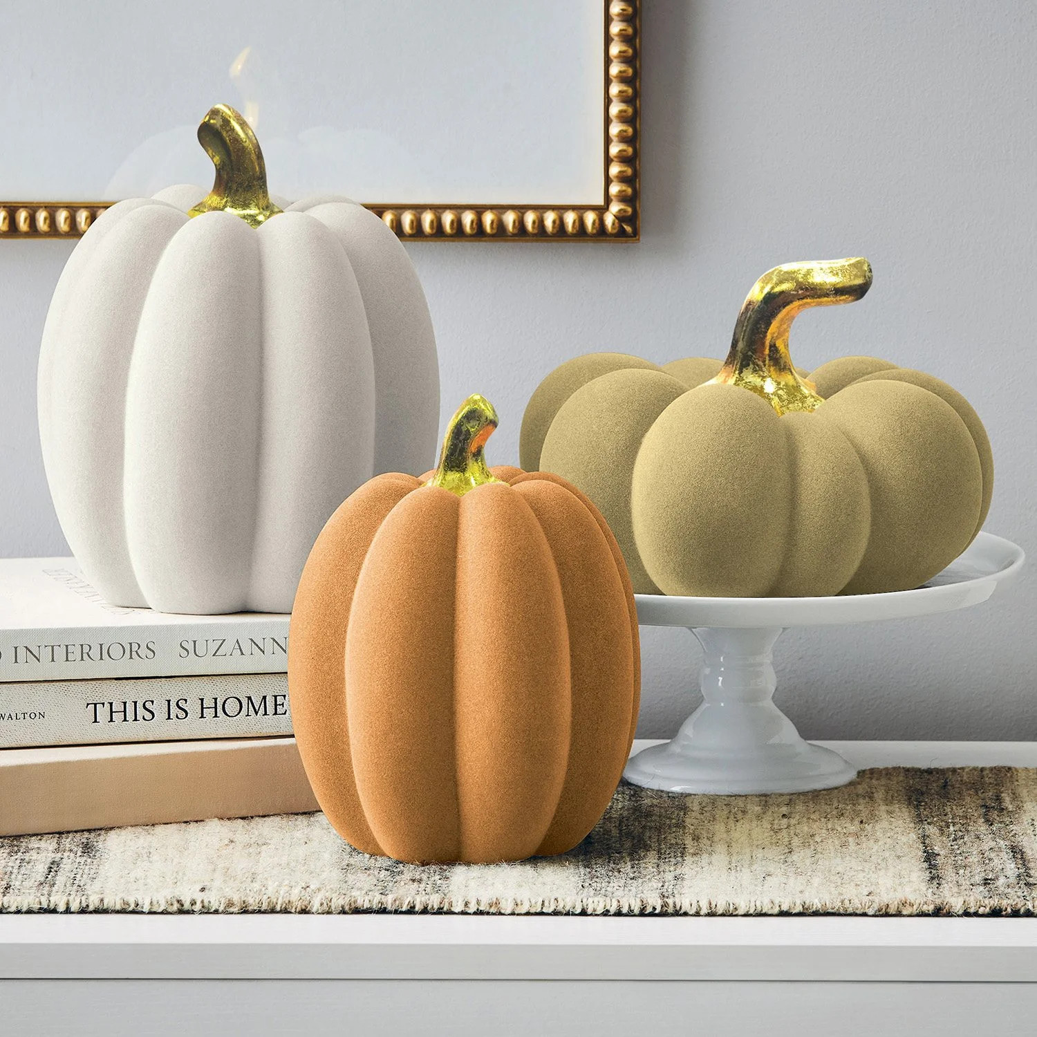 Member's Mark Flocked Pumpkins, Set of 3 - Samsclub.com | Sam's Club