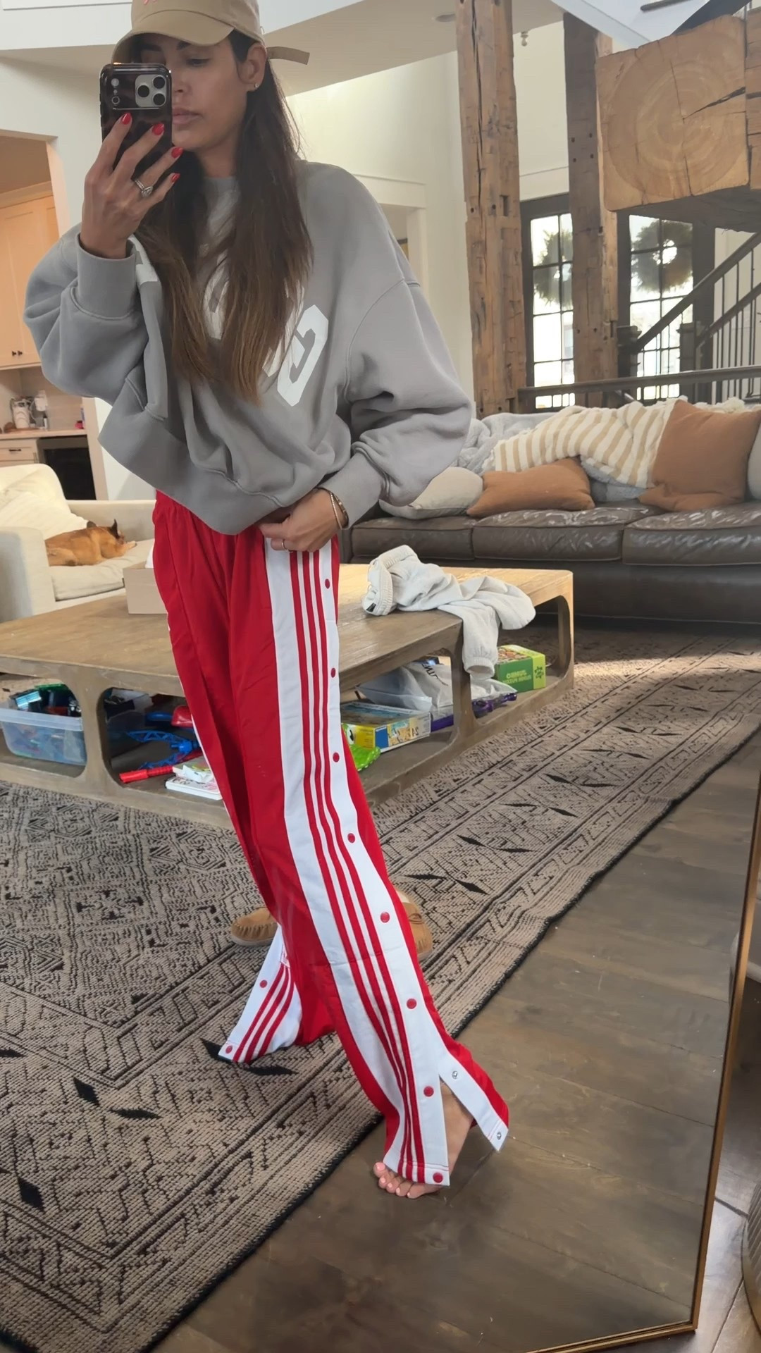 Start of a Hoosier peach bowl outfit 