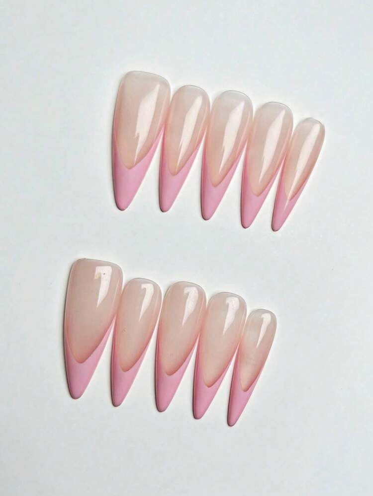 Baby pink Stelio nails  | SHEIN