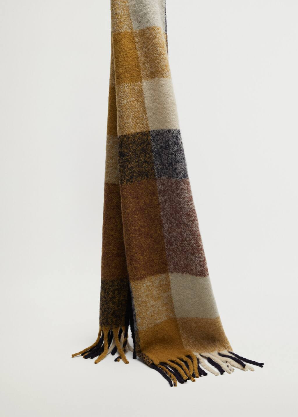 Textured check scarf | MANGO (US)