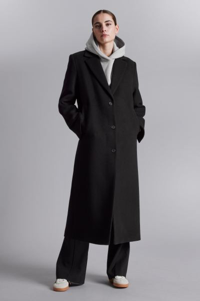 Single-Breasted Wool Coat | H&M (UK, MY, IN, SG, PH, TW, HK)