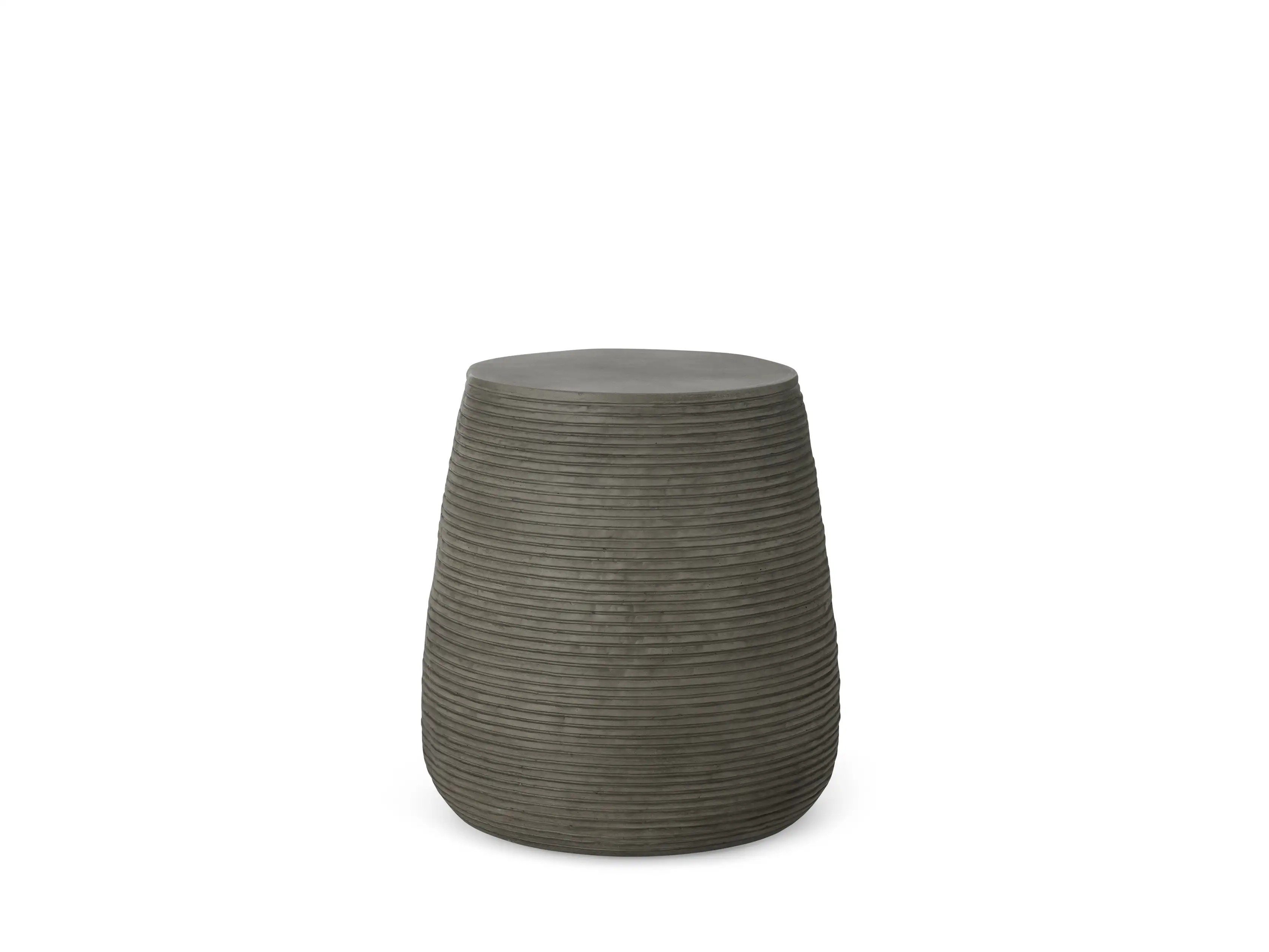 Eden Outdoor End Table in Raked Texture | Arhaus