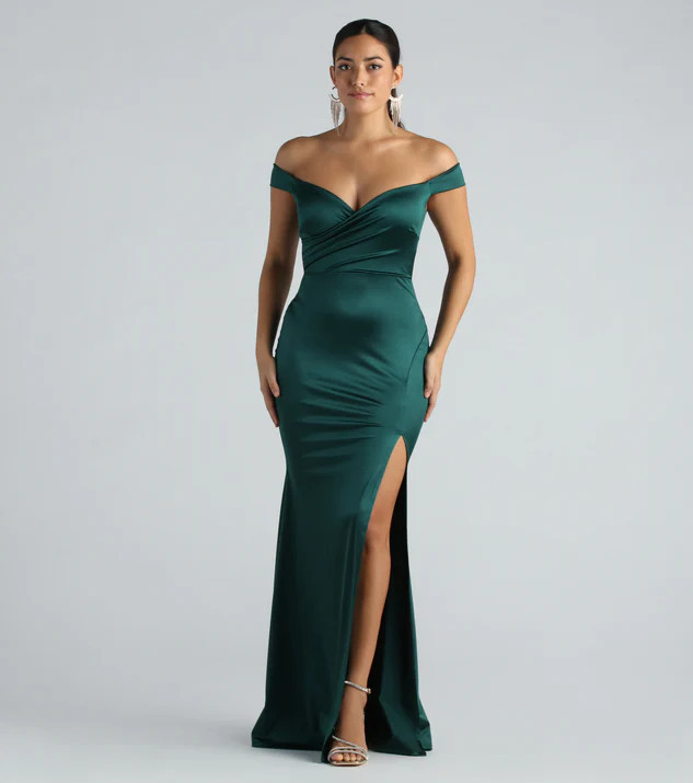 Nancy Formal Satin Sweetheart Mermaid Dress | Windsor Stores
