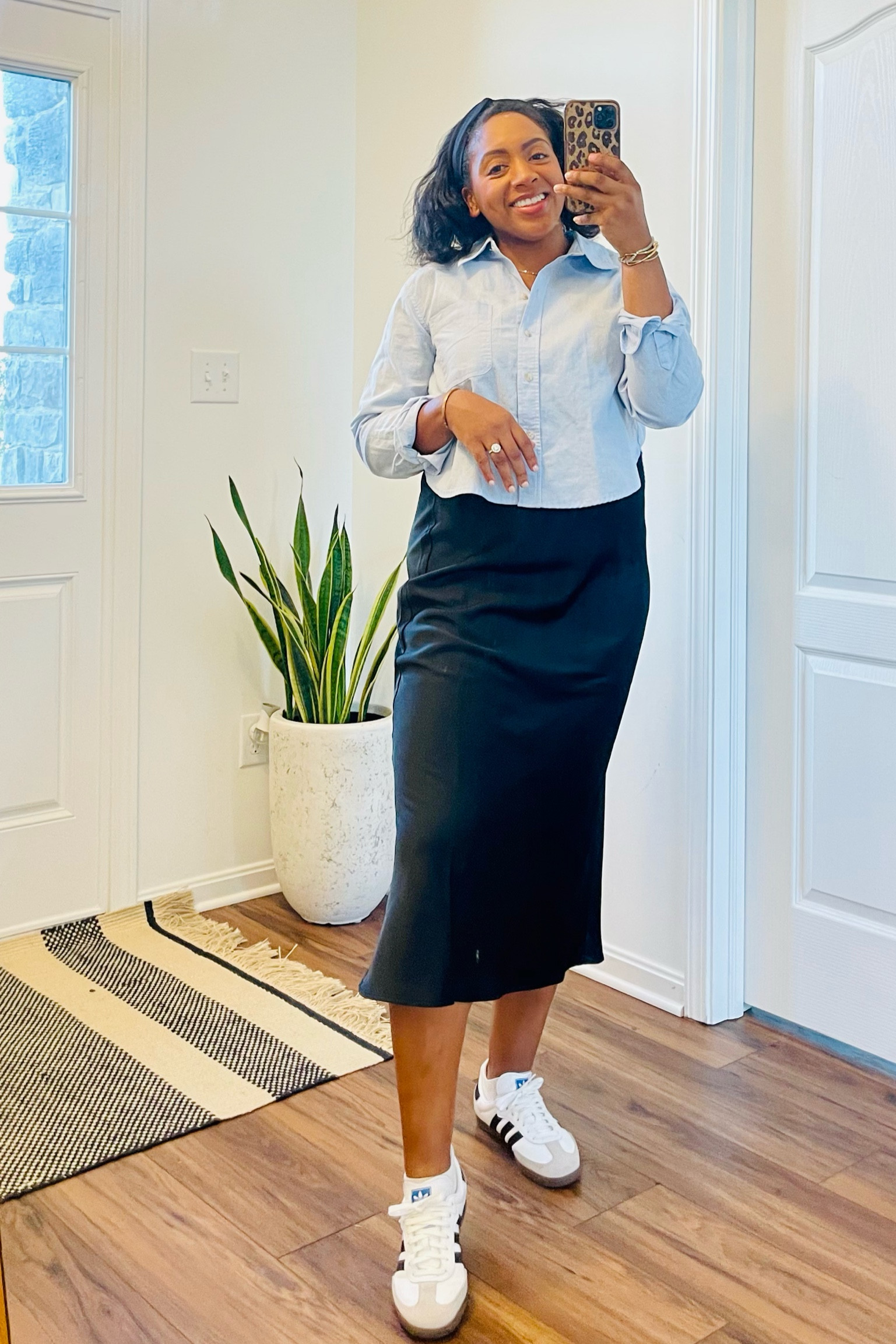 Picked up a few transitional pieces for fall. I sized down in the skirt, I am wearing a small. My top is a medium. The skirt also comes in a cute wine color! 

#LTKBacktoSchool #LTKShoeCrush #LTKWorkwear