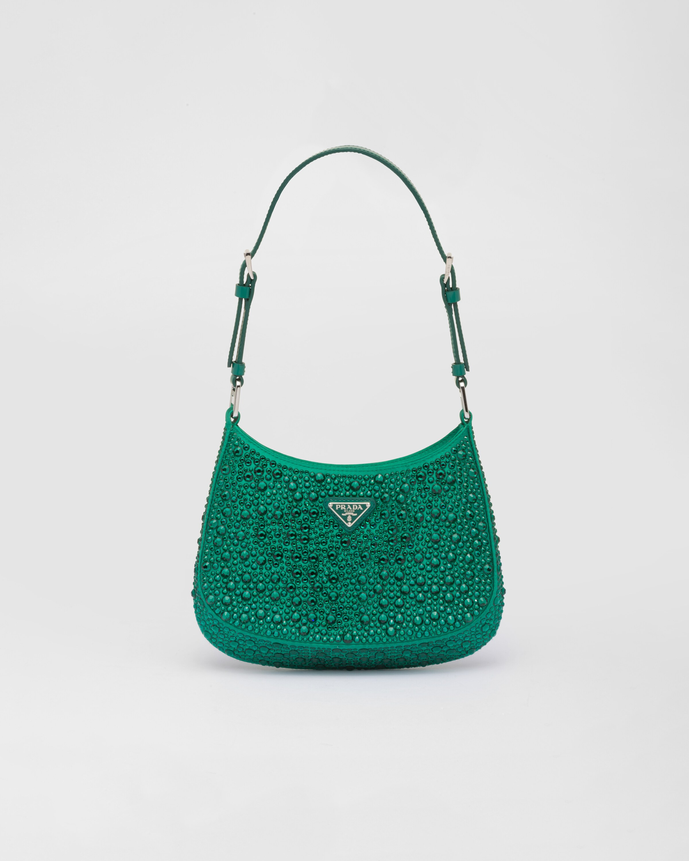 Prada Cleo satin bag with crystals | Prada Spa US