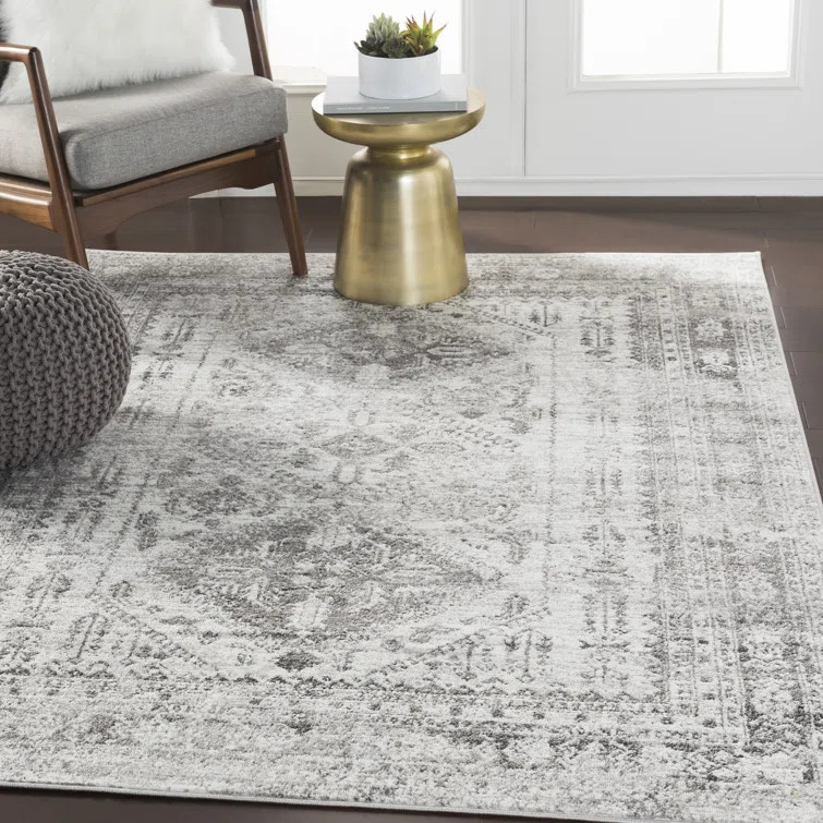 Fitz Oriental Charcoal Area Rug | Wayfair North America