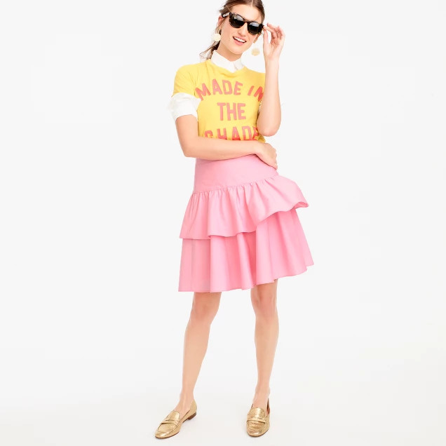 Tiered ruffle skirt | J.Crew US