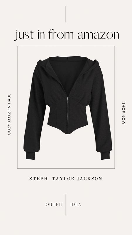 Another Amazon find! Love this jacket. Tonight I paired it with black sweatpants and white sneakers. The corset style is super sexy without trying too hard. 

#LTKSeasonal #LTKunder50 #LTKstyletip
