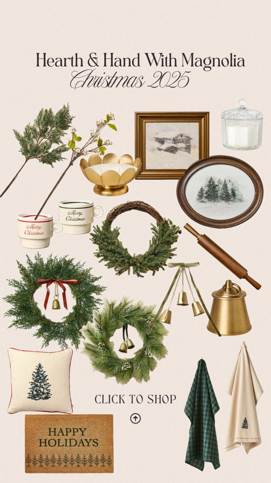 The Hearth and Hand With Magnolia Christmas 2025 collection!! 🤍 

#LTKSeasonal #LTKStyleTip #LTKHome