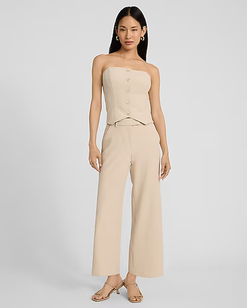 Editor Studio Stretch Twill Mid Rise Ankle Trouser | Express